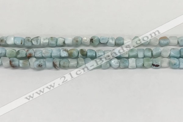 CLR133 15.5 inches 4*6mm - 5*8mm chips natural larimar gemstone beads