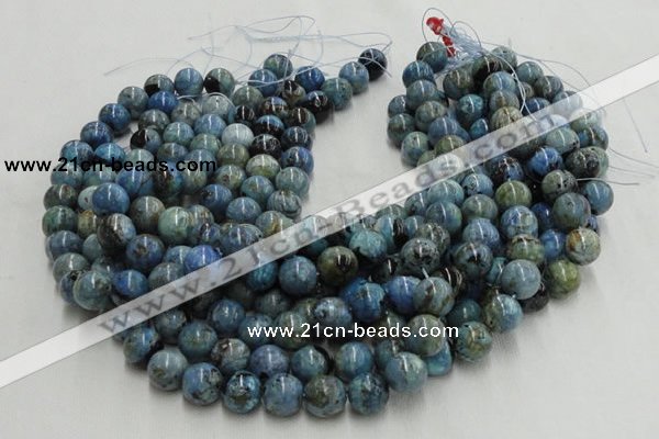 CLR14 16 inches 16mm round larimar gemstone beads wholesale