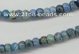 CLR200 15.5 inches 4*6mm rondelle larimar gemstone beads