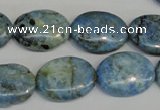 CLR215 15.5 inches 15*20mm oval larimar gemstone beads