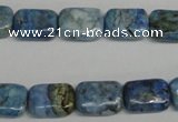 CLR220 15.5 inches 10*14mm rectangle larimar gemstone beads