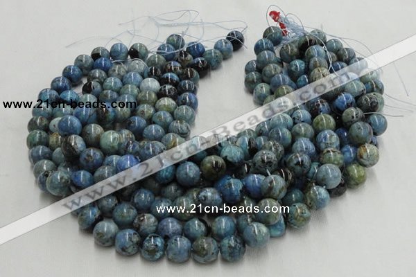 CLR28 16 inches 18mm round larimar gemstone beads wholesale