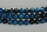 CLR301 15.5 inches 6mm round dyed larimar gemstone beads