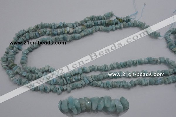 CLR31 15.5 inches natural larimar gemstone chip beads wholesale
