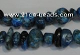 CLR315 15.5 inches 6*12mm nuggets dyed larimar gemstone beads