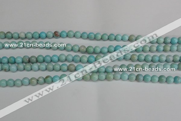 CLR350 15.5 inches 4mm round dyed larimar gemstone beads