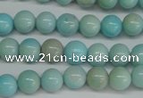 CLR351 15.5 inches 6mm round dyed larimar gemstone beads