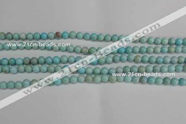 CLR351 15.5 inches 6mm round dyed larimar gemstone beads