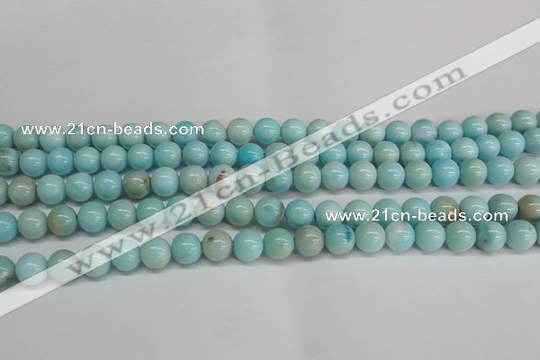 CLR352 15.5 inches 8mm round dyed larimar gemstone beads