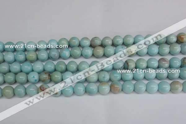 CLR353 15.5 inches 10mm round dyed larimar gemstone beads