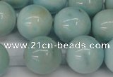 CLR356 15.5 inches 16mm round dyed larimar gemstone beads