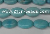 CLR371 15.5 inches 8*12mm oval dyed larimar gemstone beads