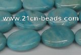 CLR374 15.5 inches 13*18mm oval dyed larimar gemstone beads