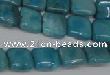 CLR380 15.5 inches 10*10mm square dyed larimar gemstone beads