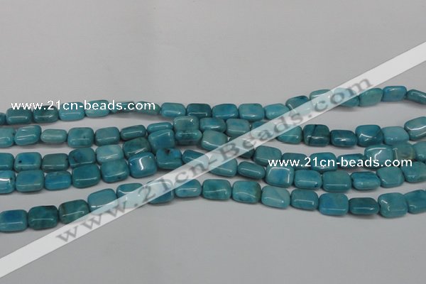 CLR390 15.5 inches 8*10mm rectangle dyed larimar gemstone beads