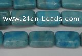 CLR391 15.5 inches 8*12mm rectangle dyed larimar gemstone beads