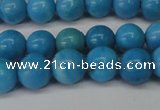 CLR400 15.5 inches 4mm round dyed larimar gemstone beads