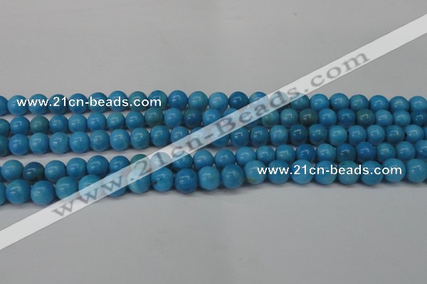 CLR400 15.5 inches 4mm round dyed larimar gemstone beads