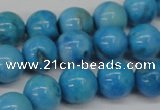 CLR403 15.5 inches 10mm round dyed larimar gemstone beads