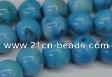 CLR404 15.5 inches 12mm round dyed larimar gemstone beads