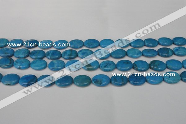 CLR420 15.5 inches 8*12mm oval dyed larimar gemstone beads