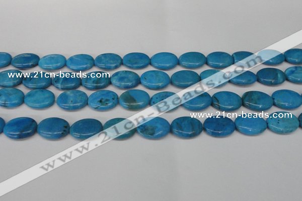 CLR421 15.5 inches 10*14mm oval dyed larimar gemstone beads