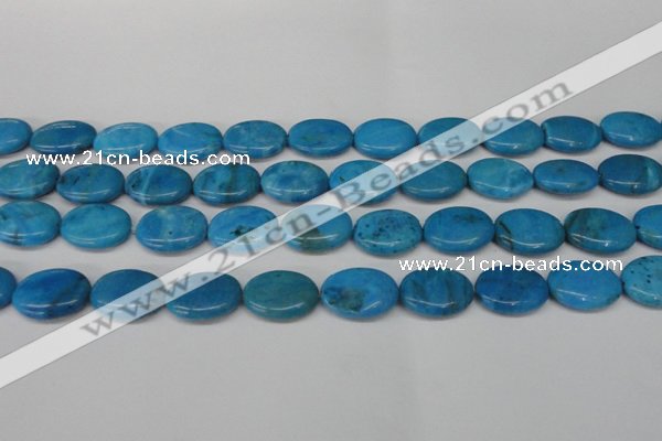 CLR422 15.5 inches 12*16mm oval dyed larimar gemstone beads