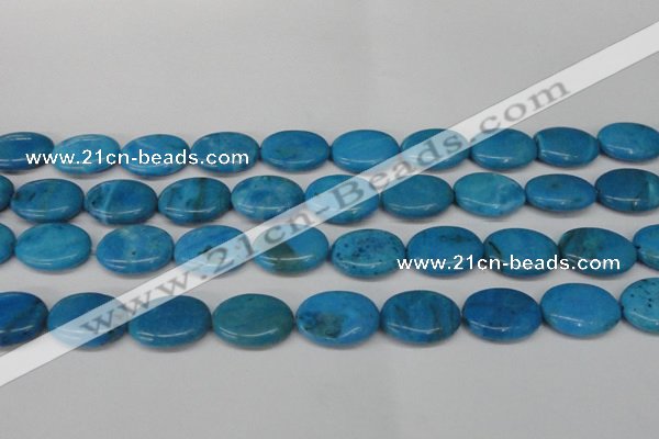 CLR423 15.5 inches 13*18mm oval dyed larimar gemstone beads