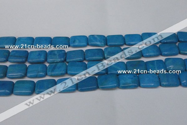 CLR443 15.5 inches 13*18mm rectangle dyed larimar gemstone beads