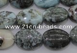 CLR55 15.5 inches 13*18mm oval natural larimar gemstone beads