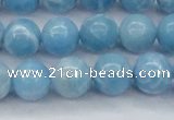 CLR603 15.5 inches 10mm round imitation larimar beads wholesale