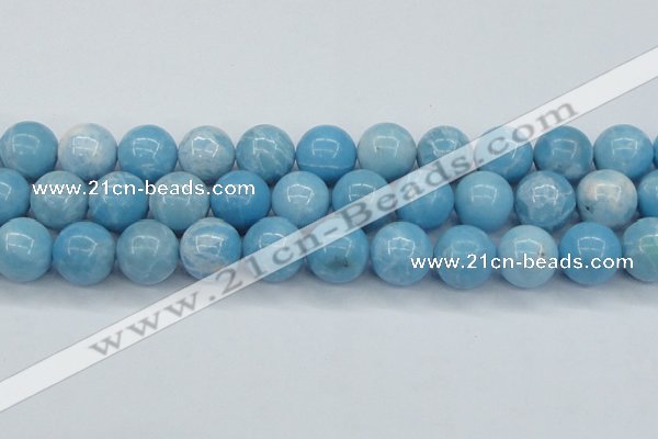 CLR606 15.5 inches 16mm round imitation larimar beads wholesale