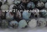 CLR62 15.5 inches 8mm round natural larimar gemstone beads