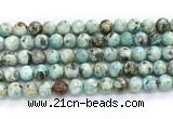 CLR622 15.5 inches 10mm round larimar gemstone beads