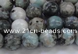 CLR63 15.5 inches 10mm round natural larimar gemstone beads