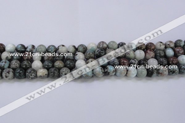 CLR63 15.5 inches 10mm round natural larimar gemstone beads