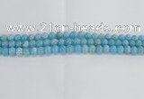 CLR71 15.5 inches 8mm round imitation larimar beads wholesale