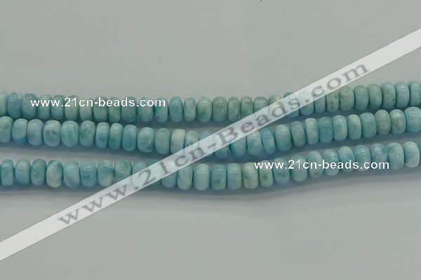 CLR80 15.5 inches 5*8mm rondelle natural larimar gemstone beads