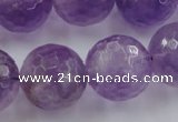 CLS153 15.5 inches 20mm faceted round lavender amethyst beads