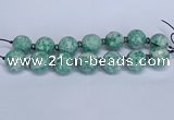 CLS302 7.5 inches 25mm faceted round large Qinghai jade beads