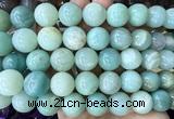 CLS640 15 inches 16mm round amazonite gemstone beads wholesale