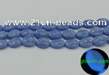 CLU183 15.5 inches 13*18mm oval blue luminous stone beads