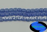 CLU192 15.5 inches 12*12mm square blue luminous stone beads