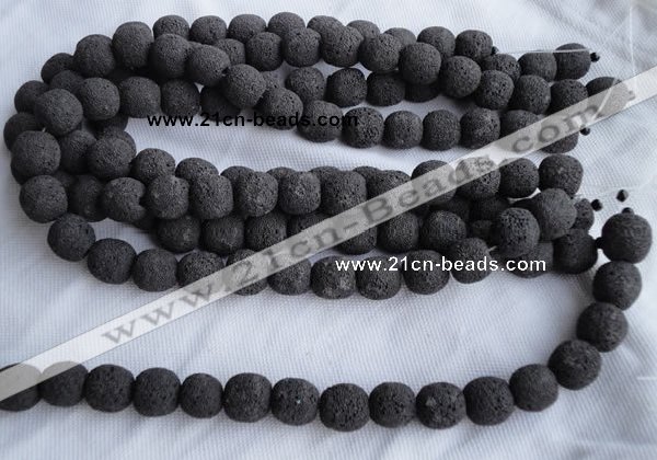 CLV01 14 inches 14*15mm roundel natural lava beads wholesale