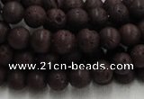 CLV202 15.5 inches 10mm round coffee natural lava beads wholesale