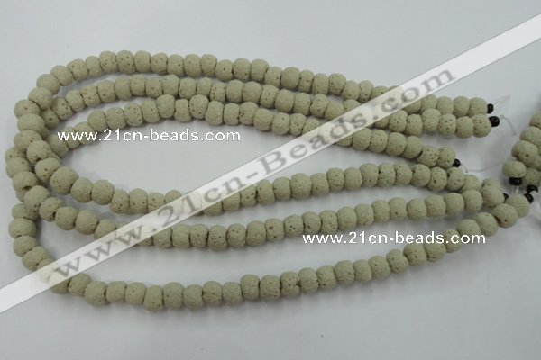 CLV352 15.5 inches 8mm ball dyed lava beads wholesale