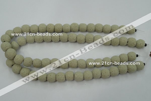 CLV354 15.5 inches 13mm ball dyed lava beads wholesale