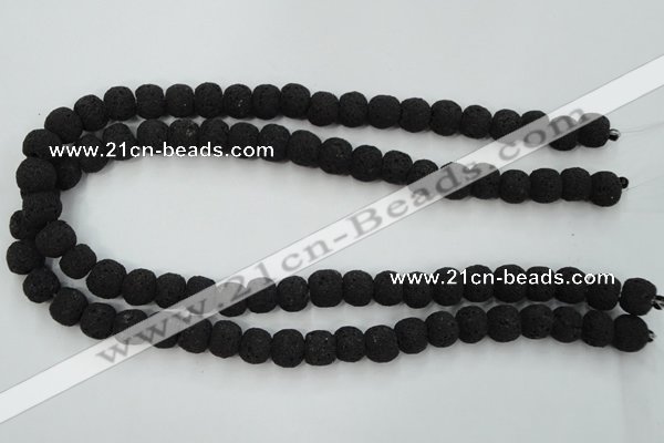 CLV380 15.5 inches 12mm ball dyed lava beads wholesale