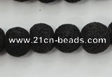 CLV381 15.5 inches 14mm ball dyed lava beads wholesale