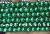 CLV557 15.5 inches 10mm round plated lava beads wholesale